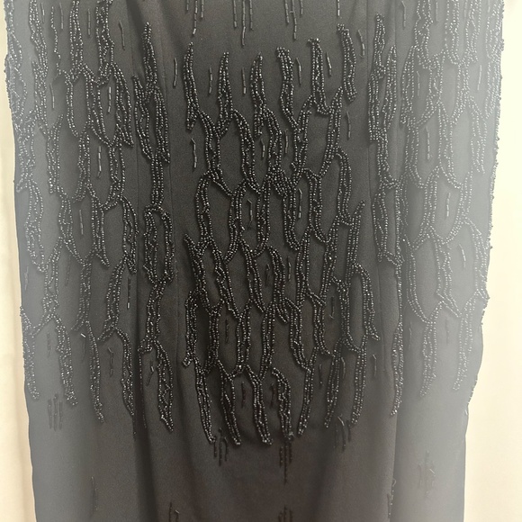 Vintage Mme Zena Black Beaded Cocktail Dress (San Francisco) - Picture 4 of 8